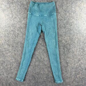 Avocado Womens Leggings Size XS/S Blue Mid Rise Ankle